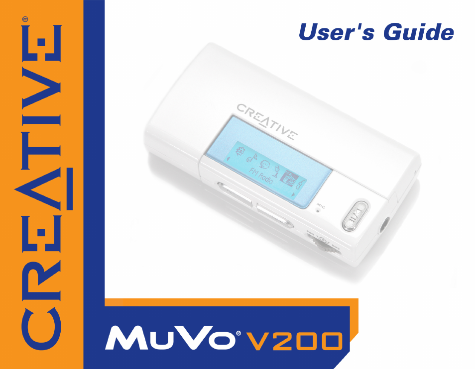 CREATIVE MuVo V200 User Manual | 58 pages