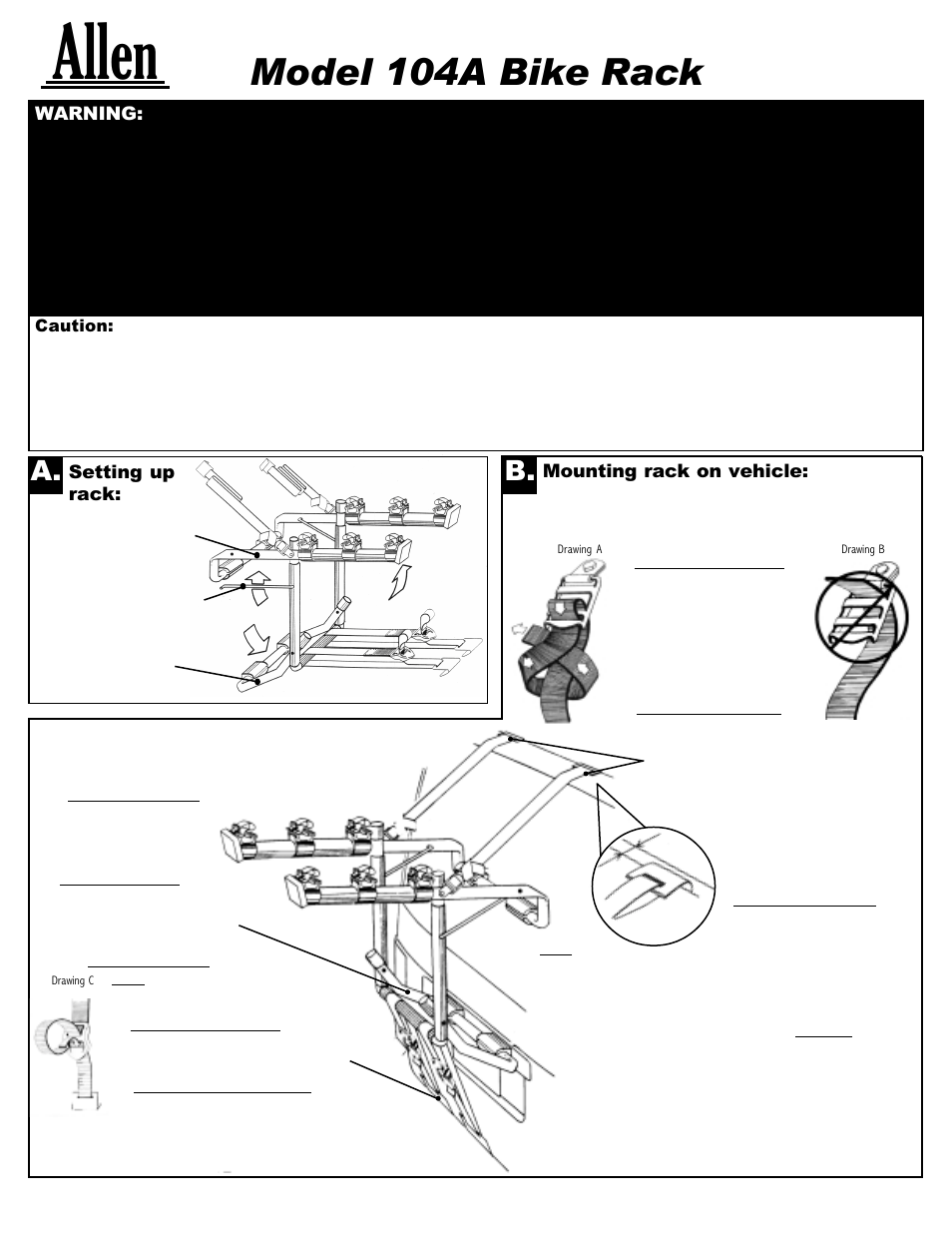 Allen 104a best sale bike rack