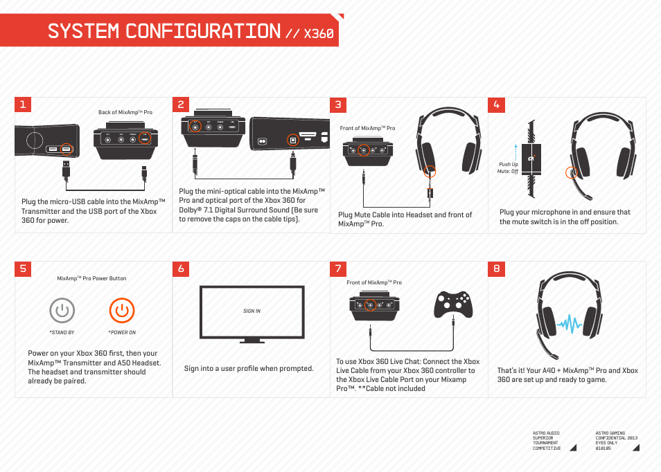 System configuration, X360 | Astro Gaming A40/MixAmp Pro User Manual | Page  6 / 14