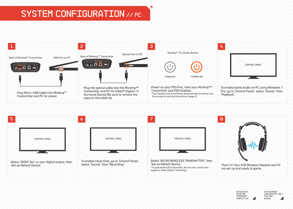 System configuration | Astro Gaming A50 ASTRO User Manual | Page 7 / 19