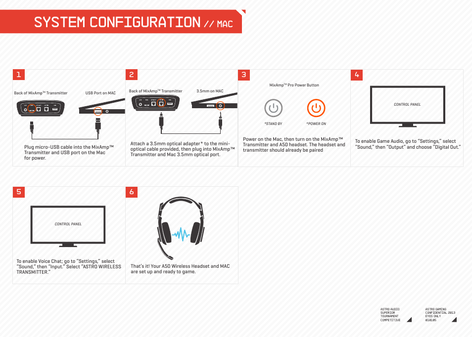 System configuration | Astro Gaming A50 ASTRO User Manual | Page 8 / 19