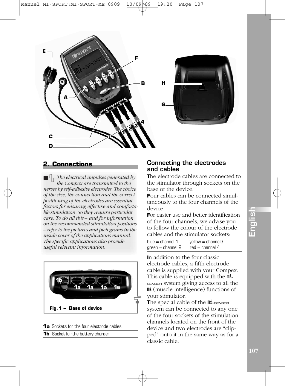 En g li s h | Compex mi-Sport User Manual | Page 107 / 176