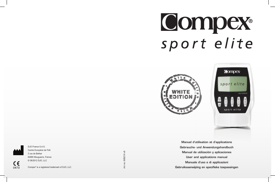 Compex Sport Elite User Manual | 320 pages