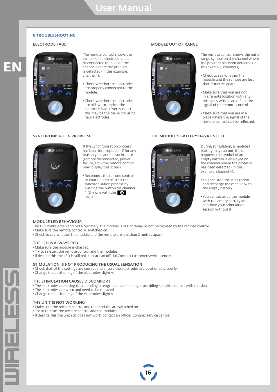 User manual | Compex Wireless User Manual | Page 17 / 147