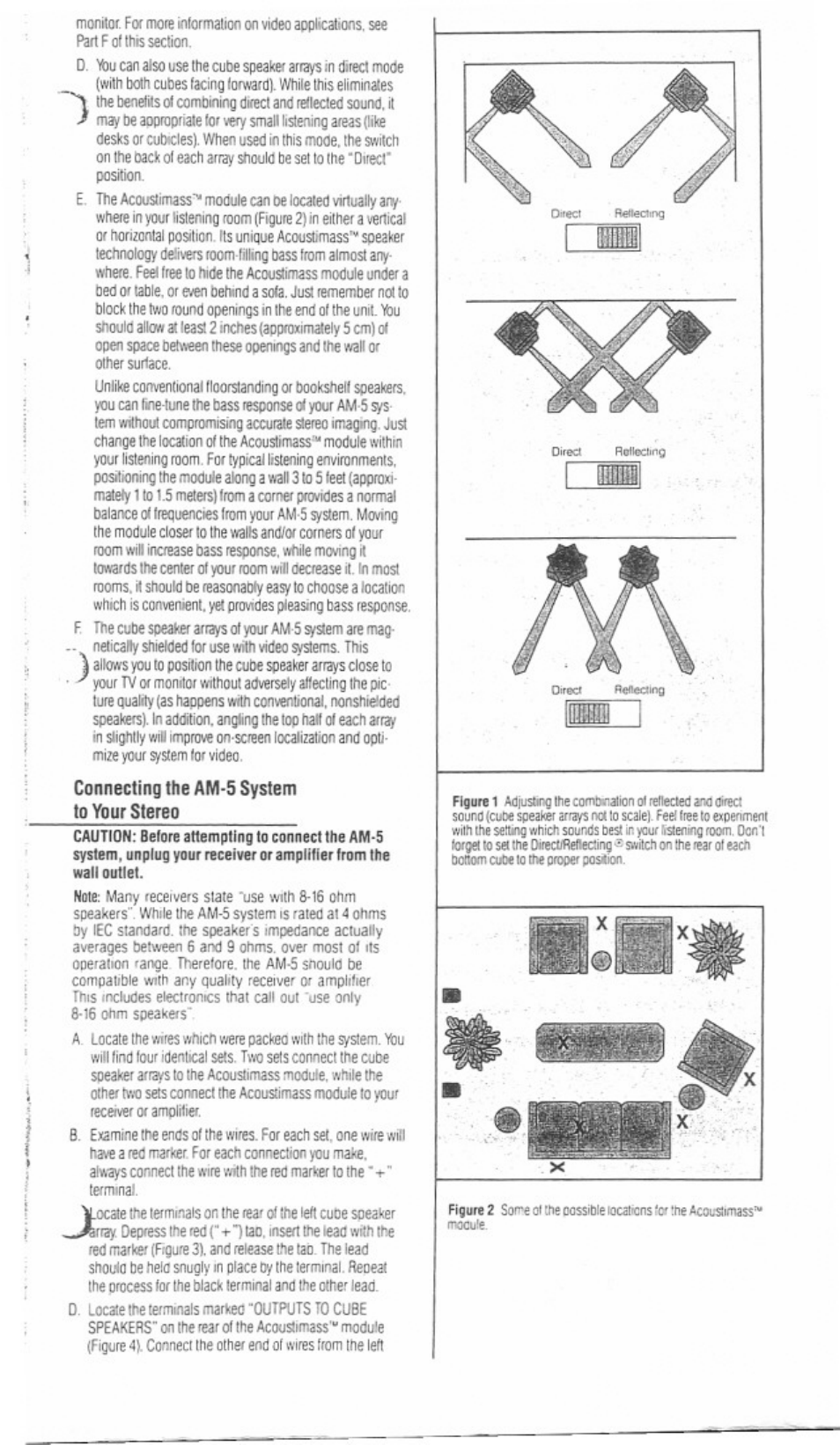 Bose Acoustimass AM-5 User Manual | Page 3 / 8 | Original mode