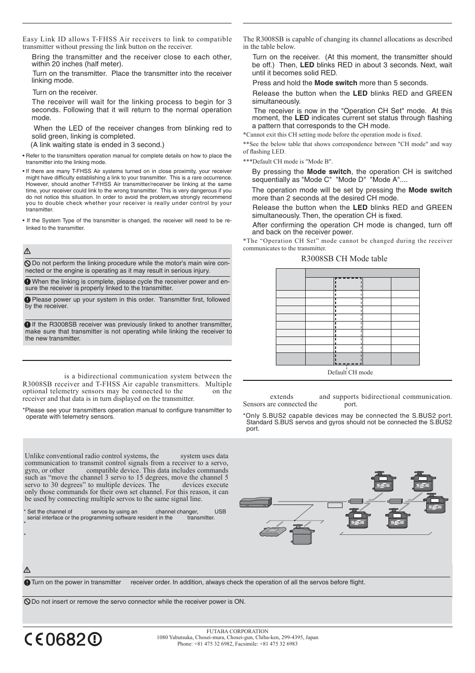 Futaba R3008SB User Manual | Page 2 / 2 | Original mode