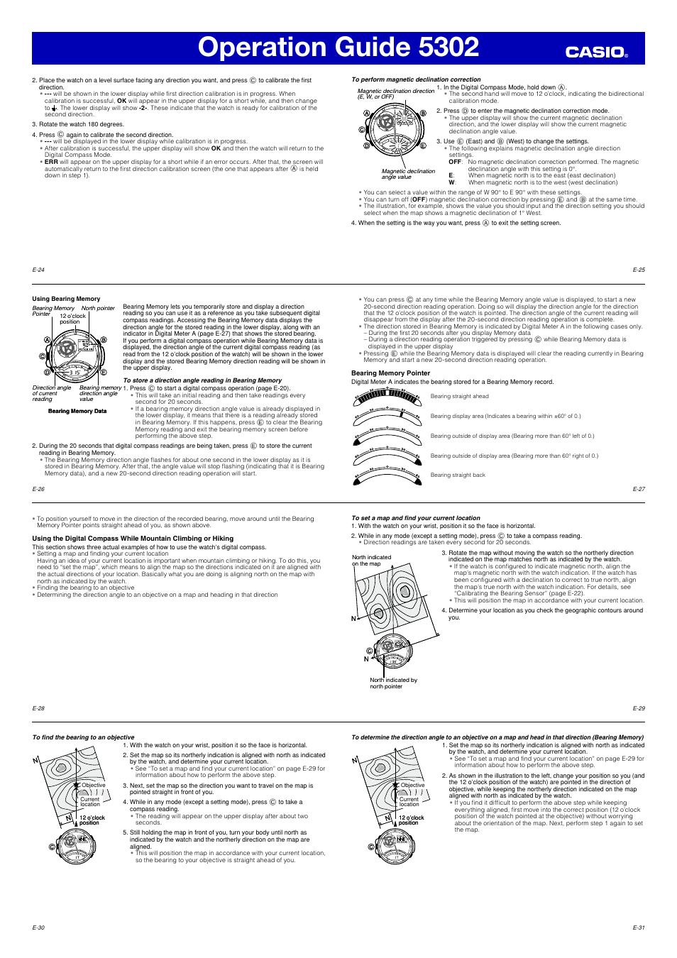 Operation guide 5302 | G-Shock GA-1000 User Manual | Page 4 / 8 | Original  mode
