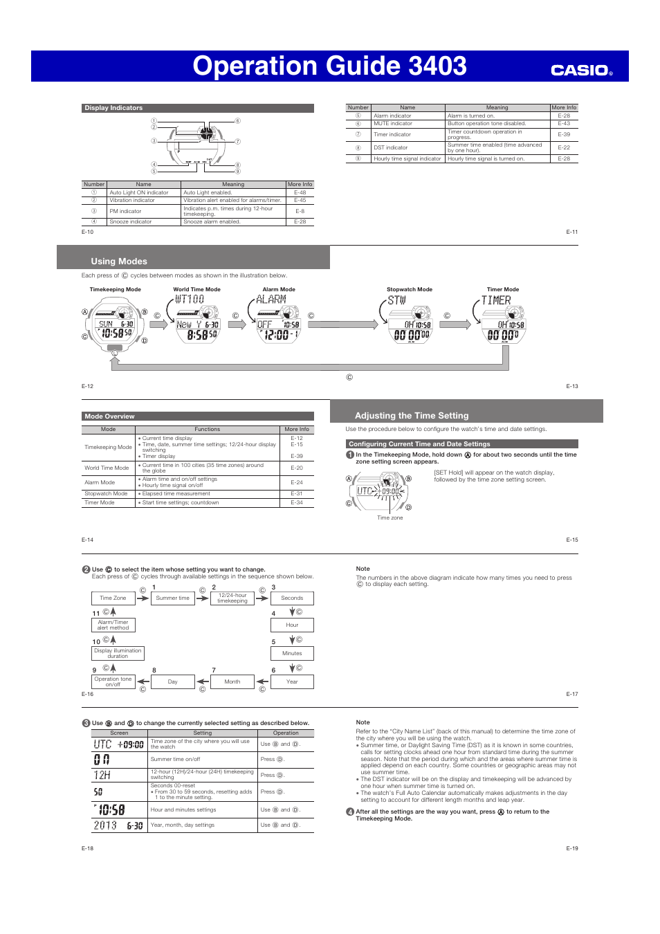 Operation guide 3403 | G-Shock GD-350 User Manual | Page 2 / 7