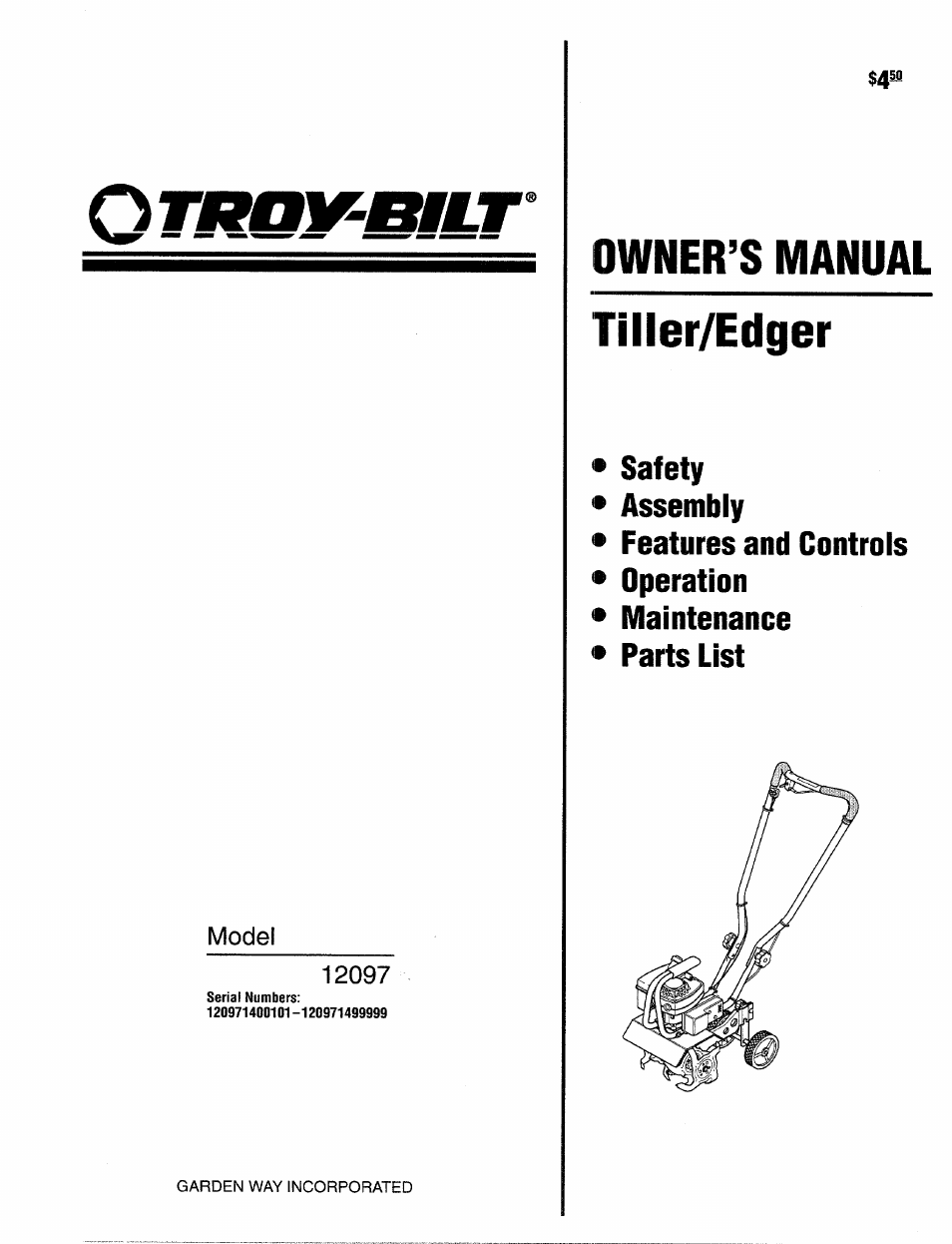 Free Troy Bilt Service Manuals