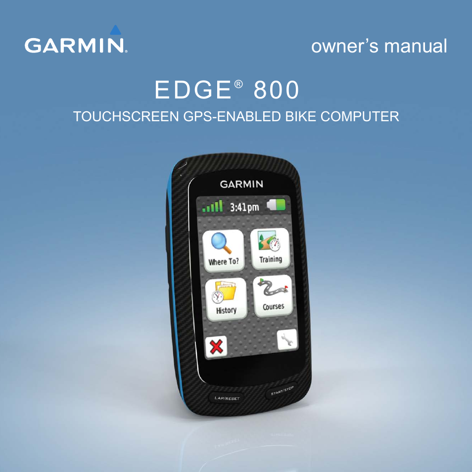 Garmin Edge 800 User Manual | 60 pages