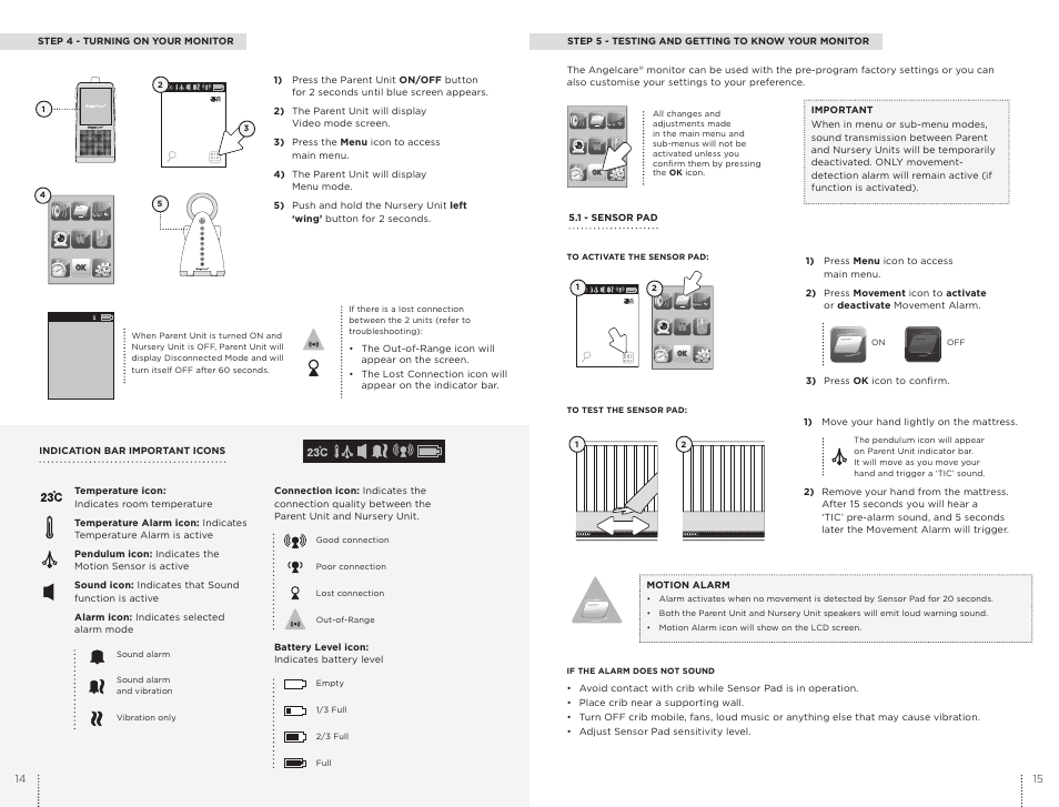 Angelcare AC1100 User Manual | Page 8 / 17 | Original mode