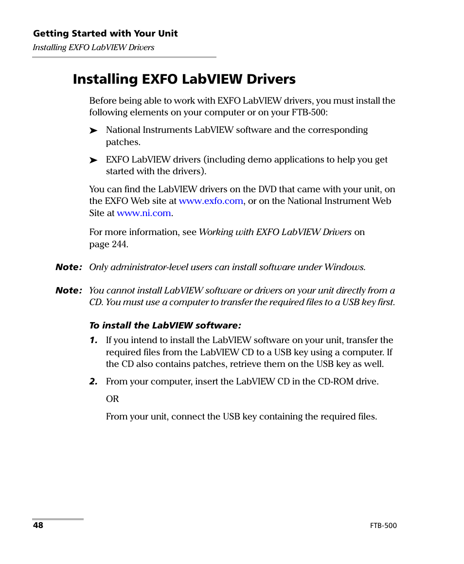 how to install labview drivers