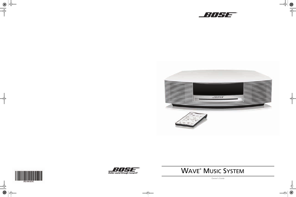 Bose Wave Music System III User Manual | 28 pages