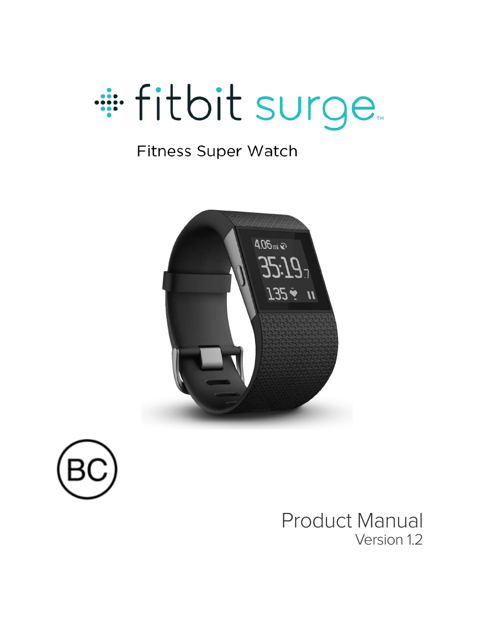 Fitbit Surge User Manual | 48 pages