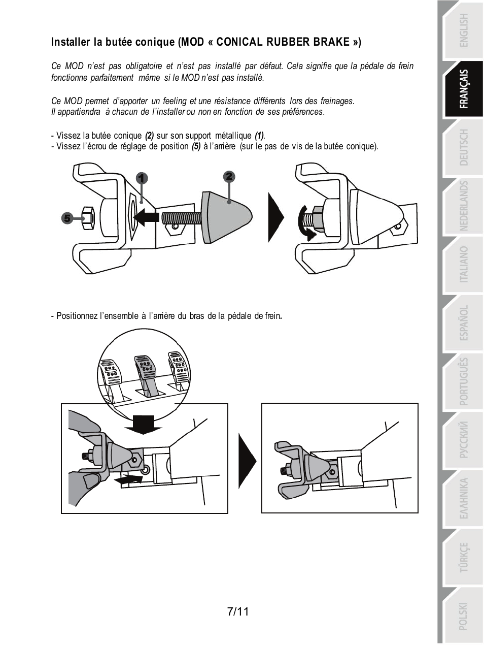 Thrustmaster T3PA Add-On User Manual | Page 19 / 134
