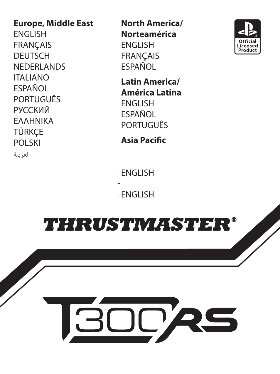 Thrustmaster T300 Ferrari GTE User Manual | 375 pages | Original mode |  Also for: T300 RS, Ferrari 458 Challenge Wheel Add-On, Ferrari F1 RS, T500  RS, TM LEATHER 28 GT Wheel