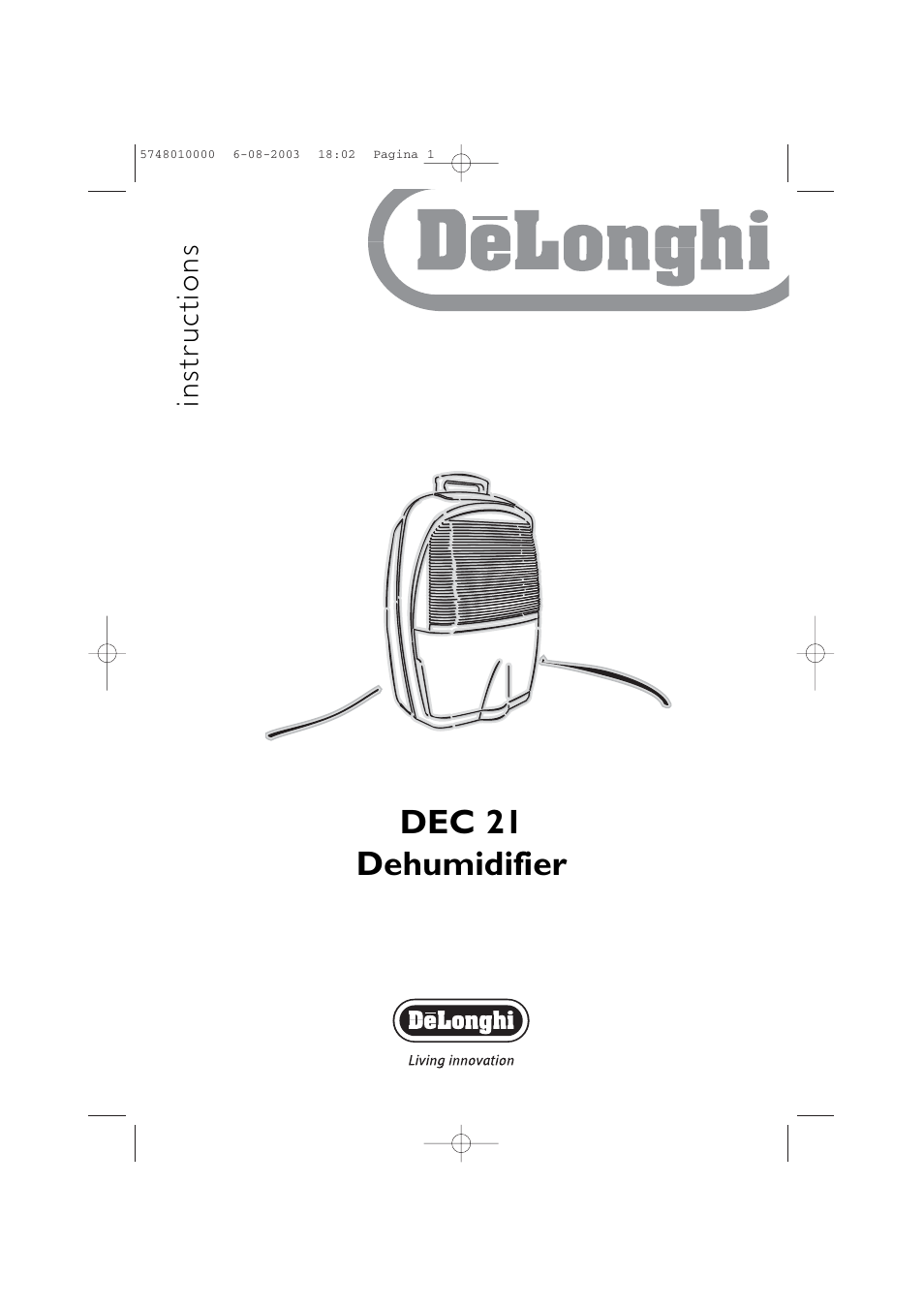 DeLonghi DEC 21 User Manual | 12 pages