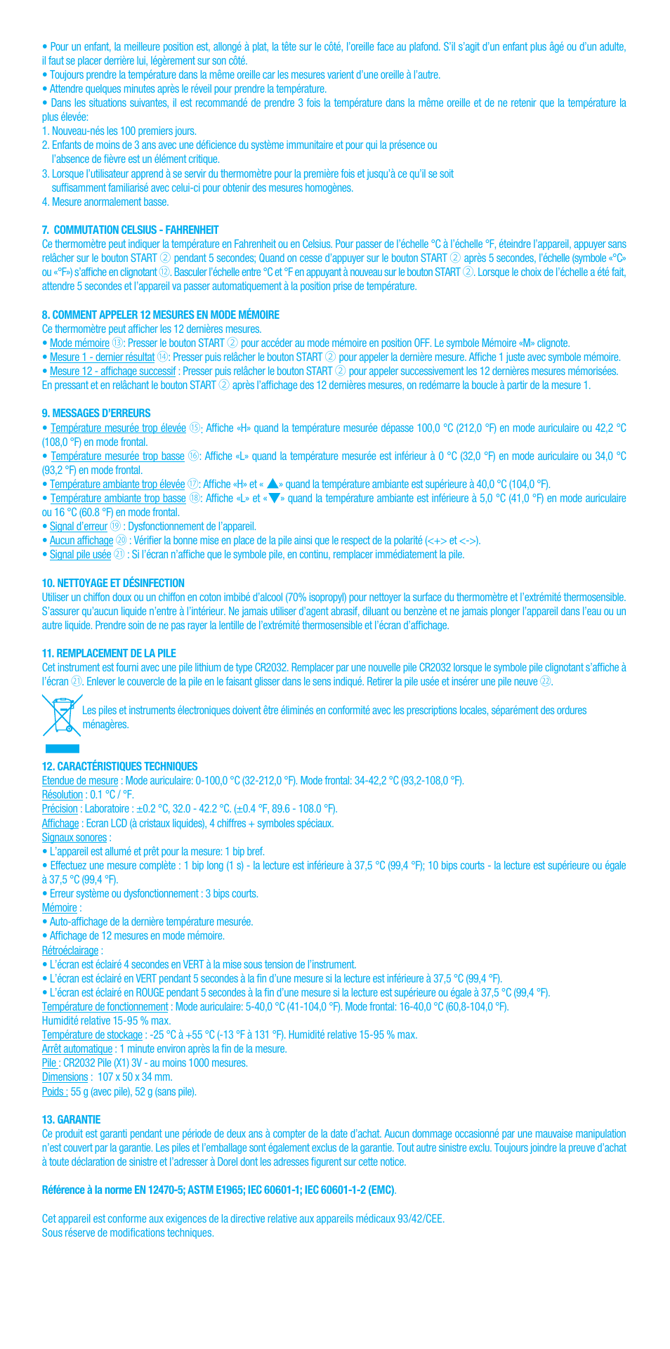 Bebe Confort Duo Thermometer User Manual Page 10 28