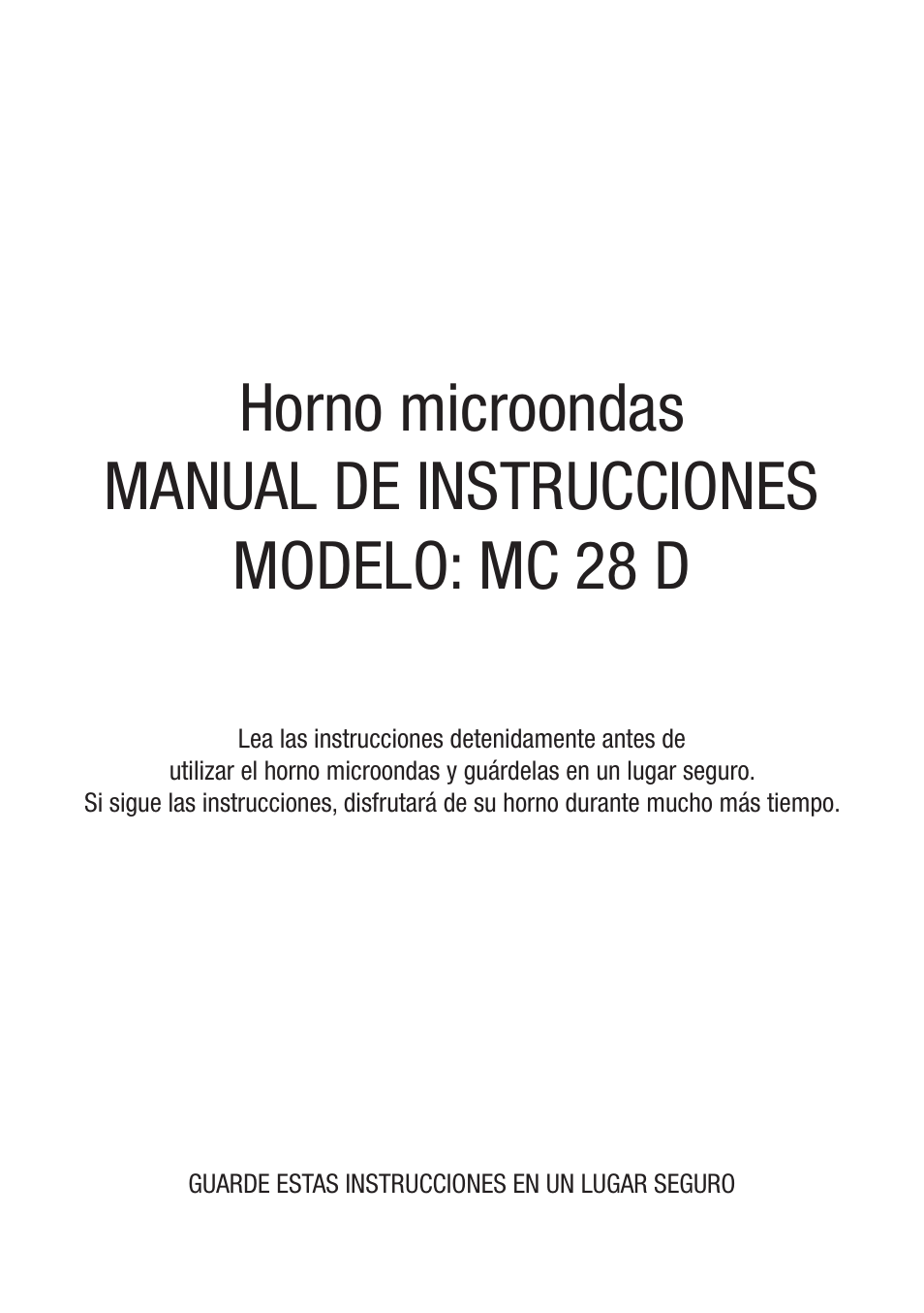 Cata MC 28 D WH User Manual | Page 3 / 84 | Also for: MC 28 D BK, MC 20 D,  20 MC IX