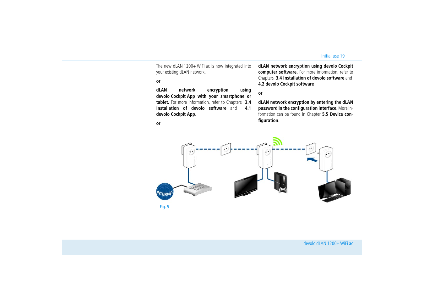 Devolo dLAN 1200+ WiFi ac User Manual | Page 20 / 55 | Original mode