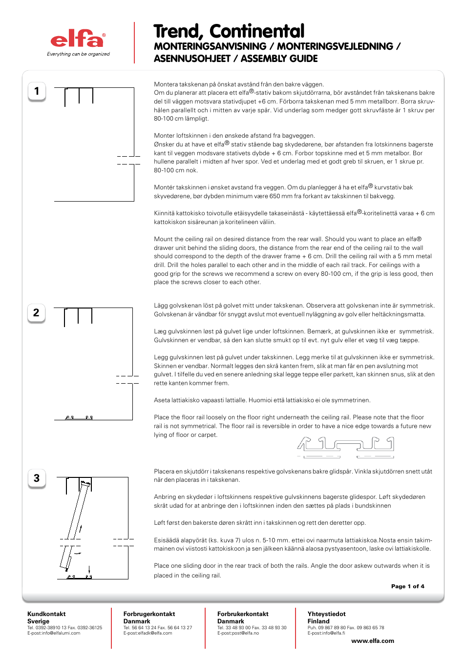Elfa Trend User Manual | 4 pages | Original mode