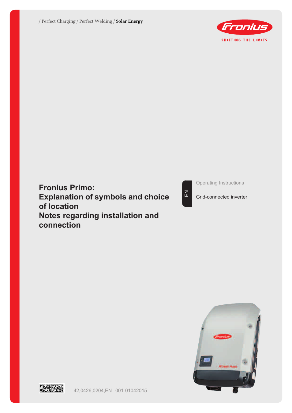 Fronius Primo (Online) User Manual | 30 pages | Also for: Galvo