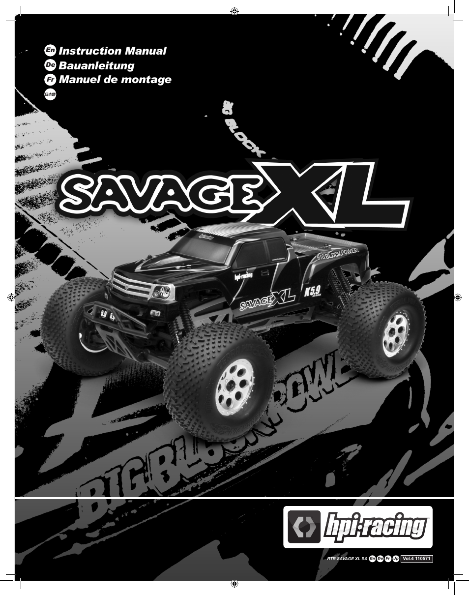 HPI Racing Savage XL 5.9 User Manual | 60 pages