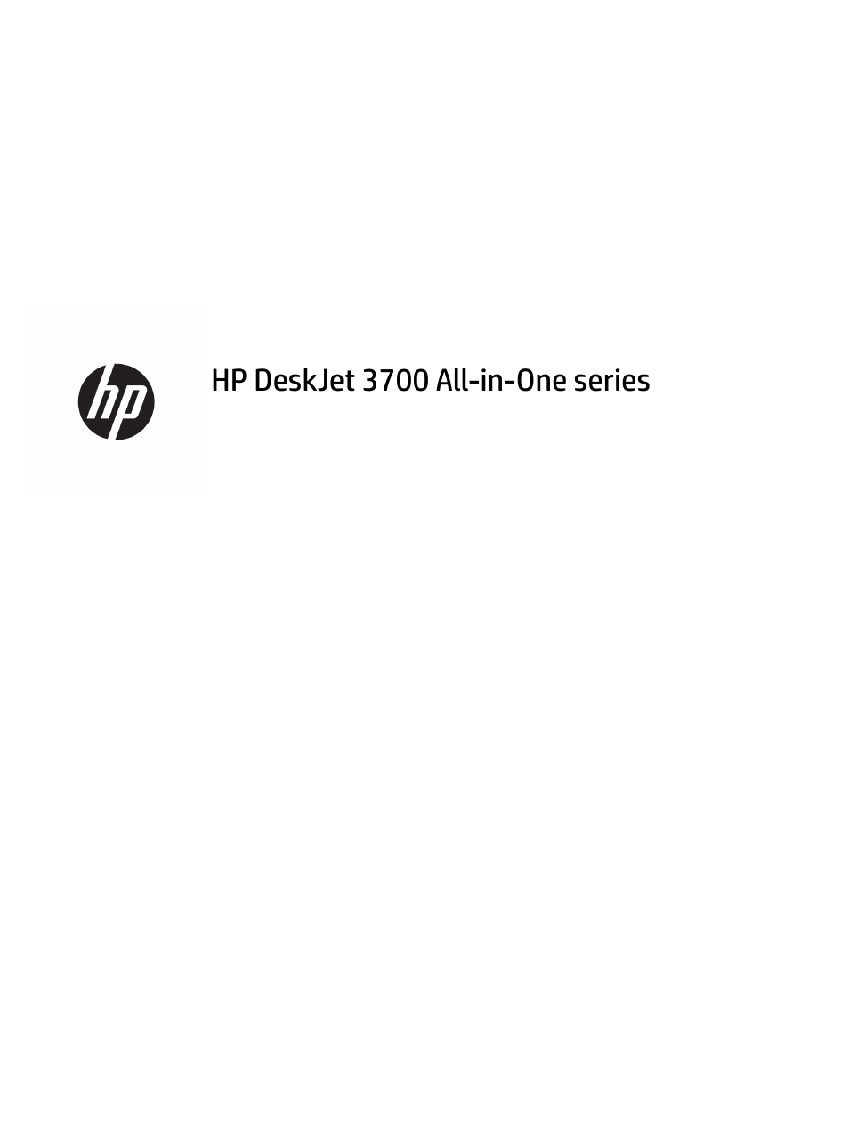HP DeskJet 3700 User Manual | 118 pages