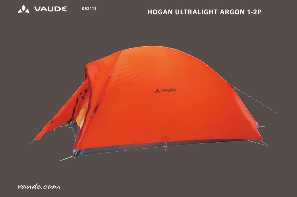 VAUDE Hogan UL Argon 1-2P User Manual | 61 pages