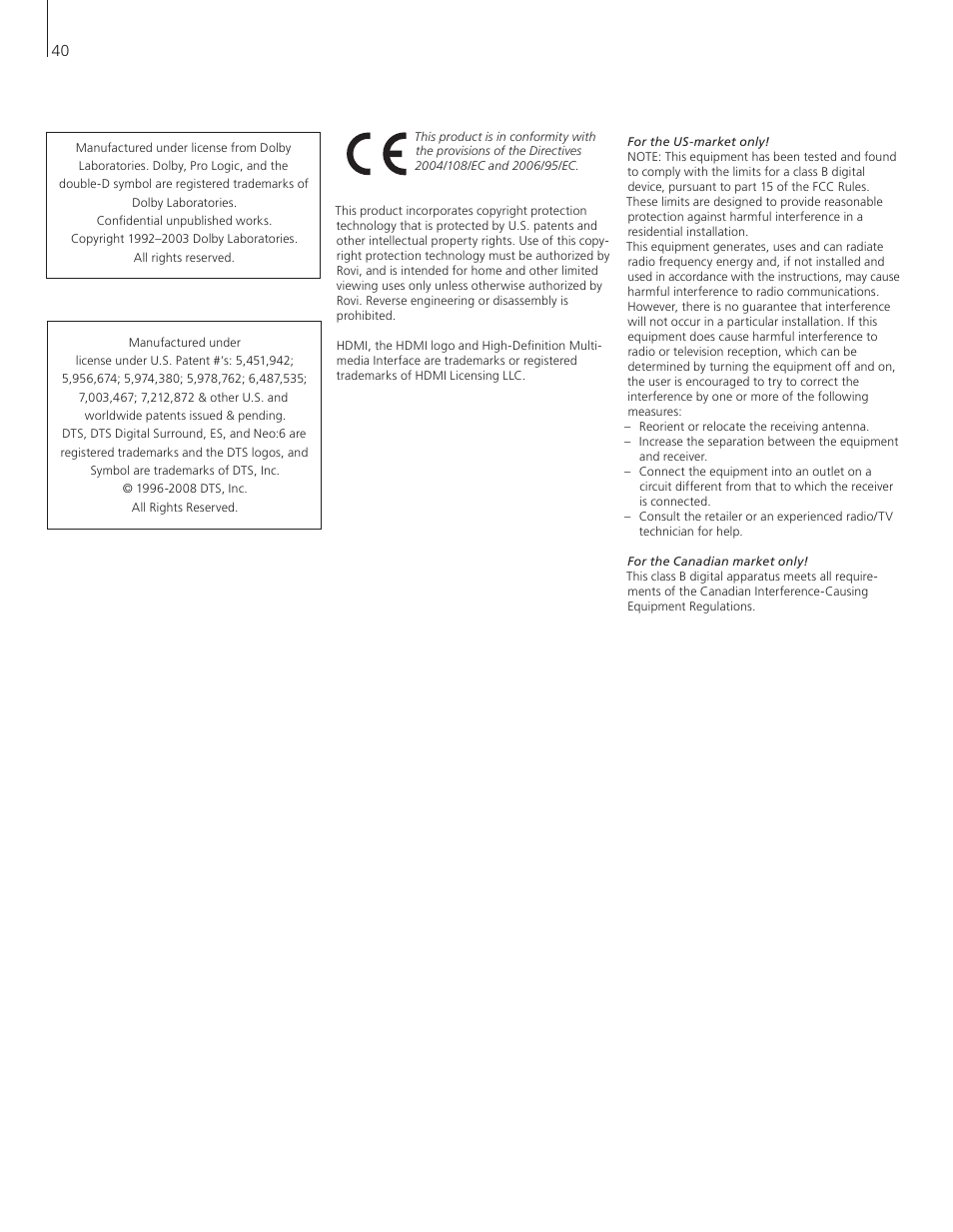 Bang & Olufsen BeoVision 8-40 User Guide User Manual | Page 40 / 44 |  Original mode