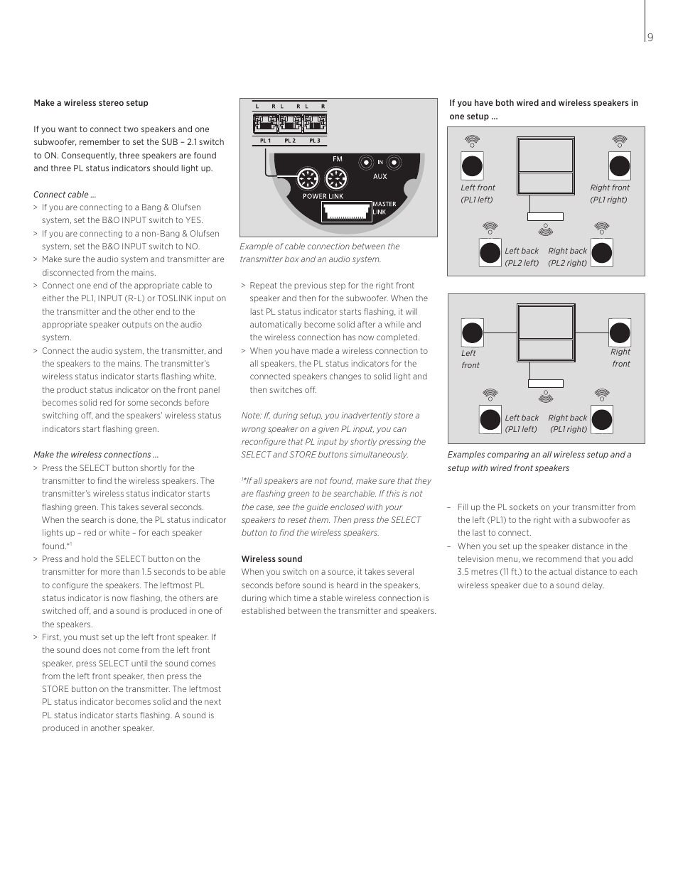 Bang & Olufsen BeoLab Transmitter 1 User Guide User Manual | Page 9 / 84 |  Original mode