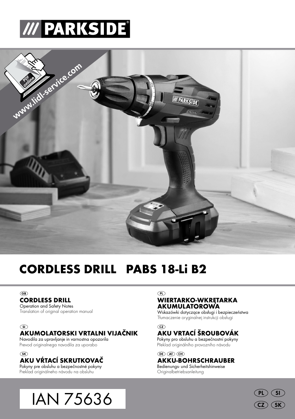 Parkside PABS 18-Li B2 User Manual | 72 pages