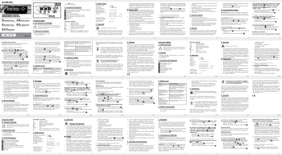 Auriol Z31714 User Manual | 2 pages | Original mode