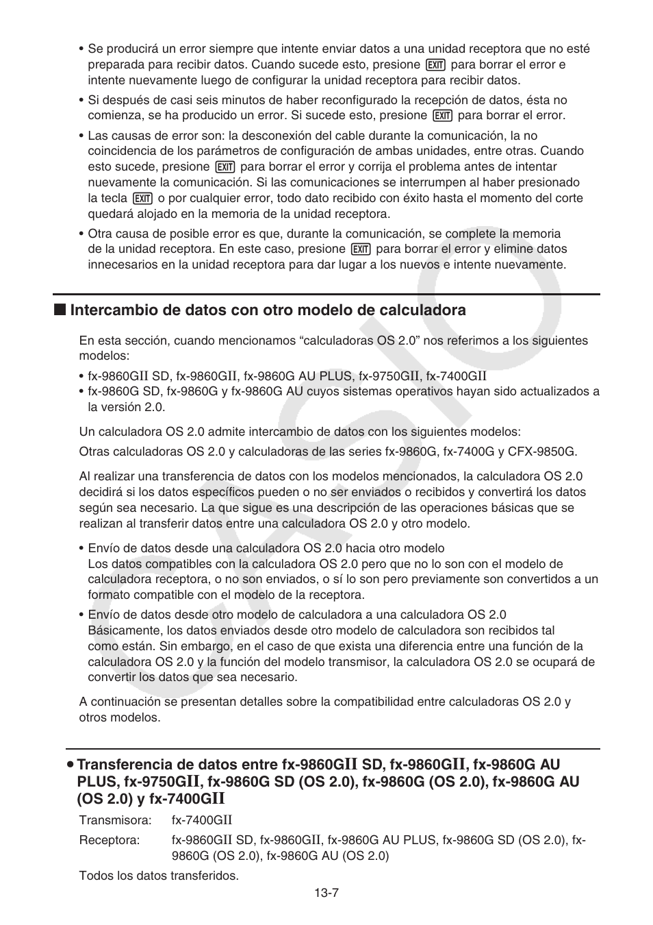 U transferencia de datos entre fx-9860g, Sd, fx-9860g | Casio FX-9750GII  User Manual | Page 318 / 411