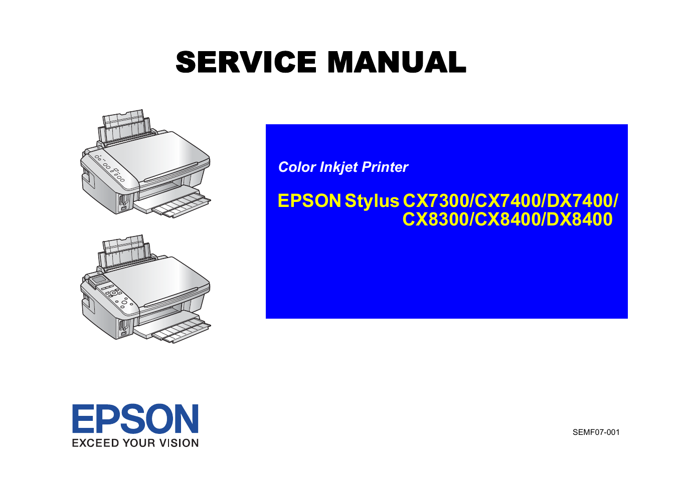 Epson Stylus CX7300 User Manual | 20 pages | Also for: Stylus CX8300