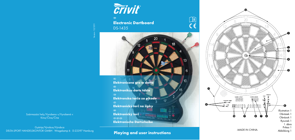 Crivit DS-1435 User Manual | 130 pages | Also for: DS-1532, AG0081, AG0106,  AG0138, 6-13, AS-1461, FW-1399, CG0044, CG0046, FM-1401, TB-1443, TR-1433,  MR-1442