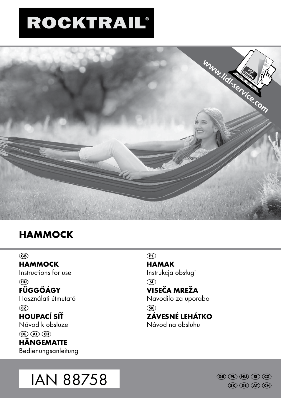 Rocktrail Hammock User Manual | 20 pages