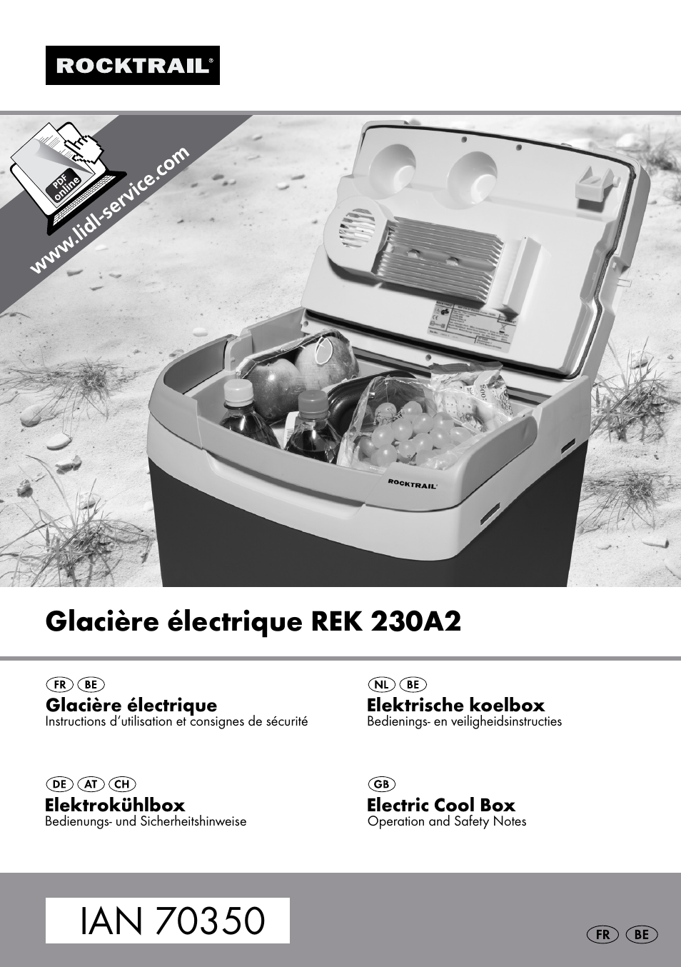 Rocktrail Electric Cool Box REK 230A2 User Manual | 37 pages