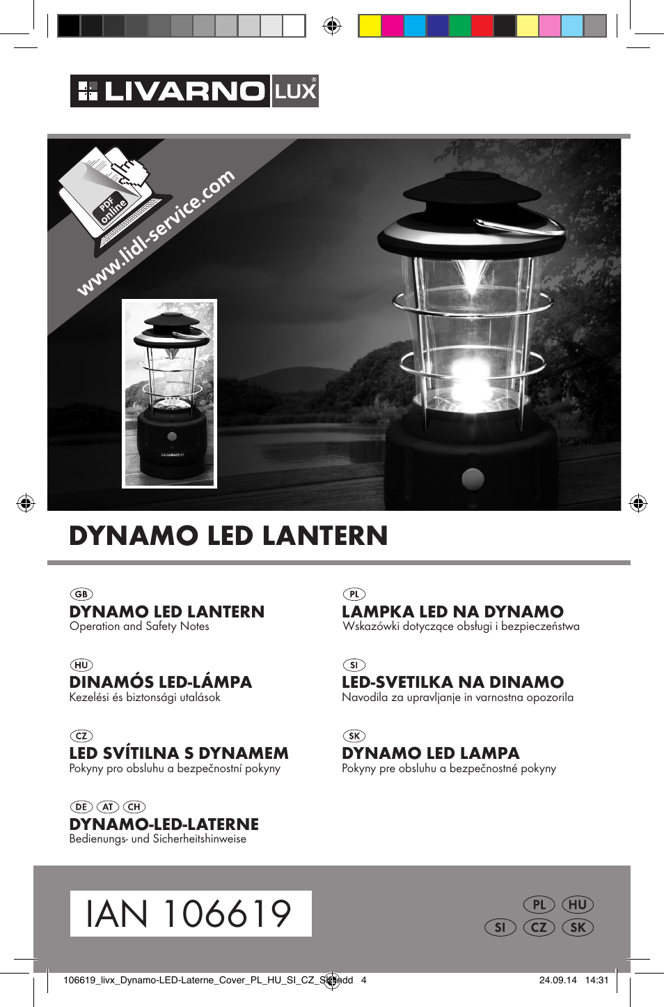 Livarno Z31095 User Manual | 33 pages | Also for: DYNAMO LED LANTERN