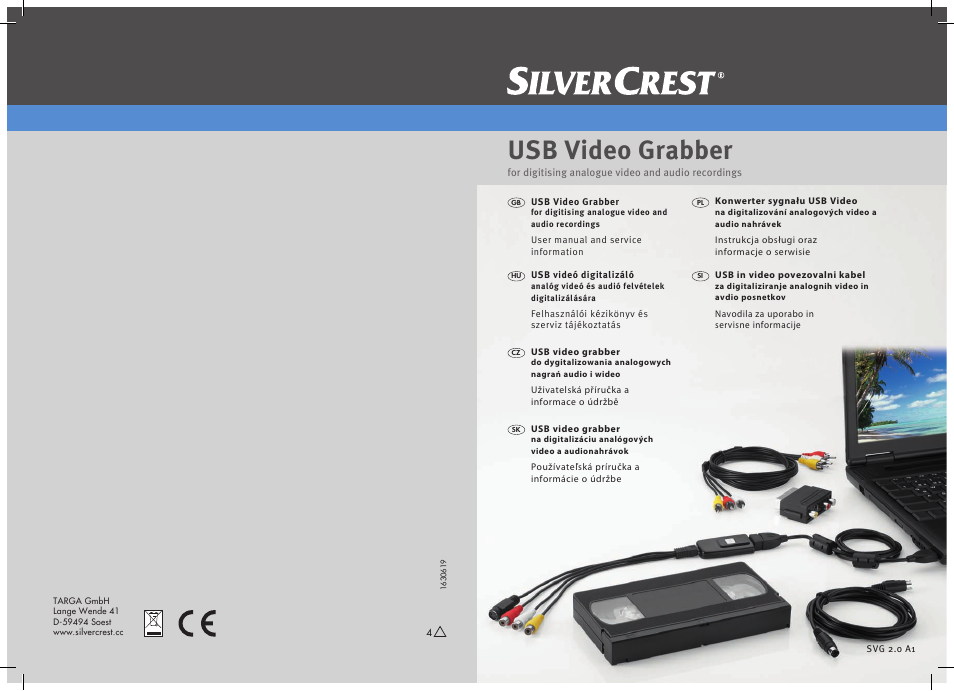 Usb video grabber | Silvercrest SVG 2.0 A1 User Manual | Page 78 / 78 |  Original mode