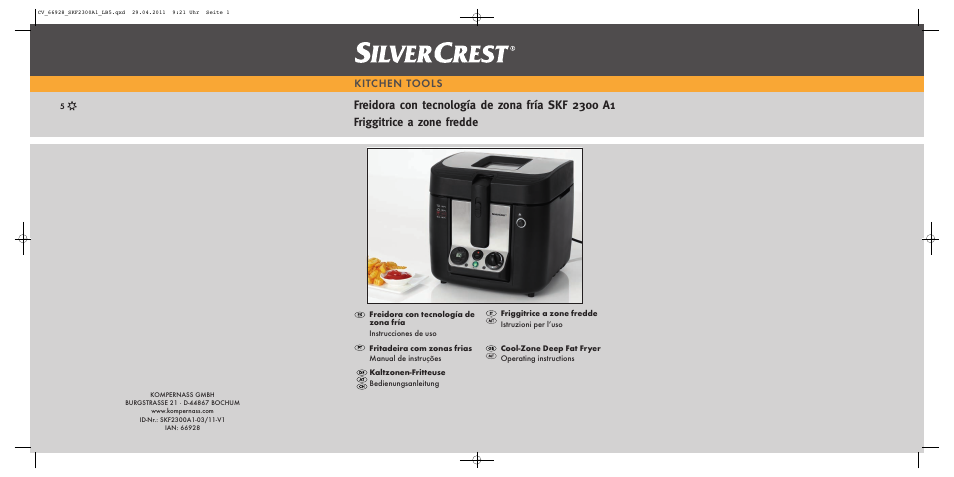 Silvercrest SKF 2300 A1 User Manual | 63 pages | Also for: SKF 2300 A16