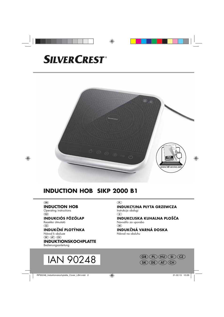 Silvercrest SIKP 2000 B1 User Manual | 78 pages | Original mode