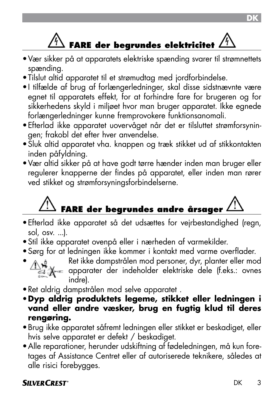 Silvercrest DAMPRENSER User Manual | Page 5 / 74