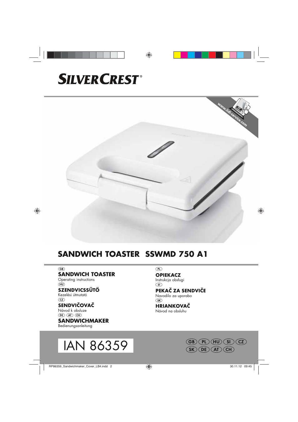 Silvercrest SSWMD 750 A1 User Manual | 78 pages