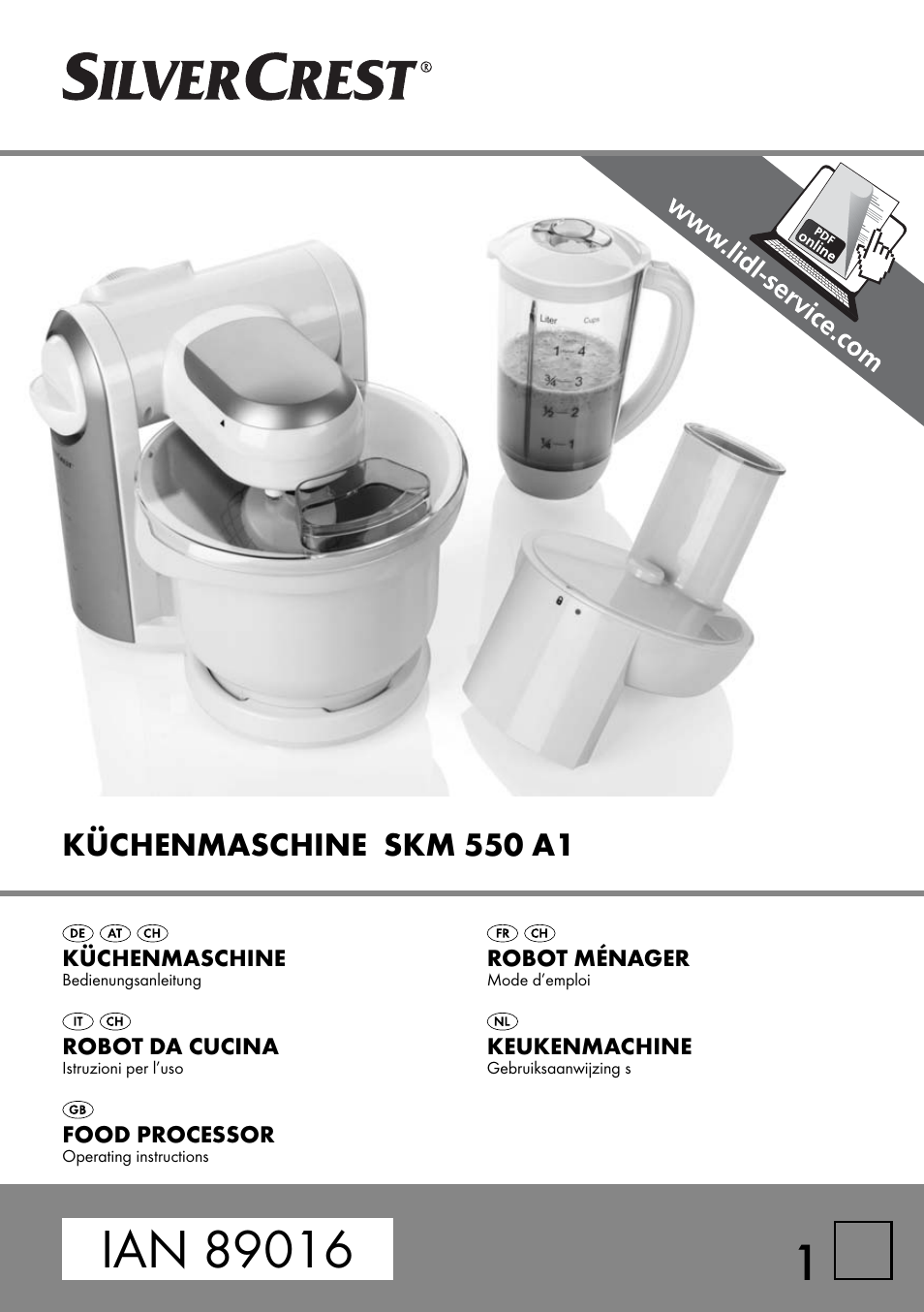 Silvercrest SKM 550 A1 User Manual | 55 pages | Also for: SKM 550 EDS A1,  SKM550EDSA1-06/10-V3
