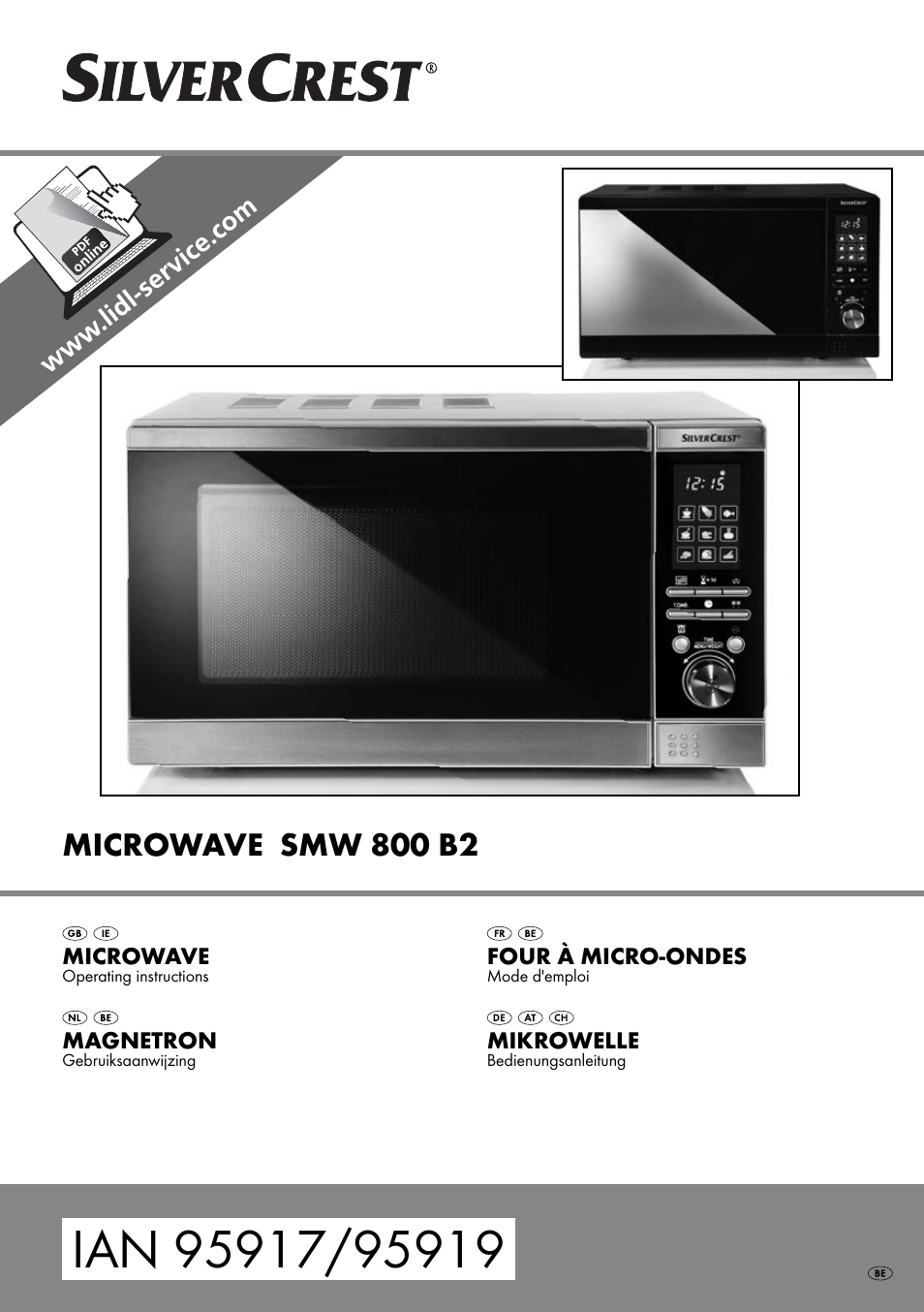 Silvercrest SMW 800 B2 User Manual | 91 pages | Also for: SMW 800 A2, SMW  800 A1