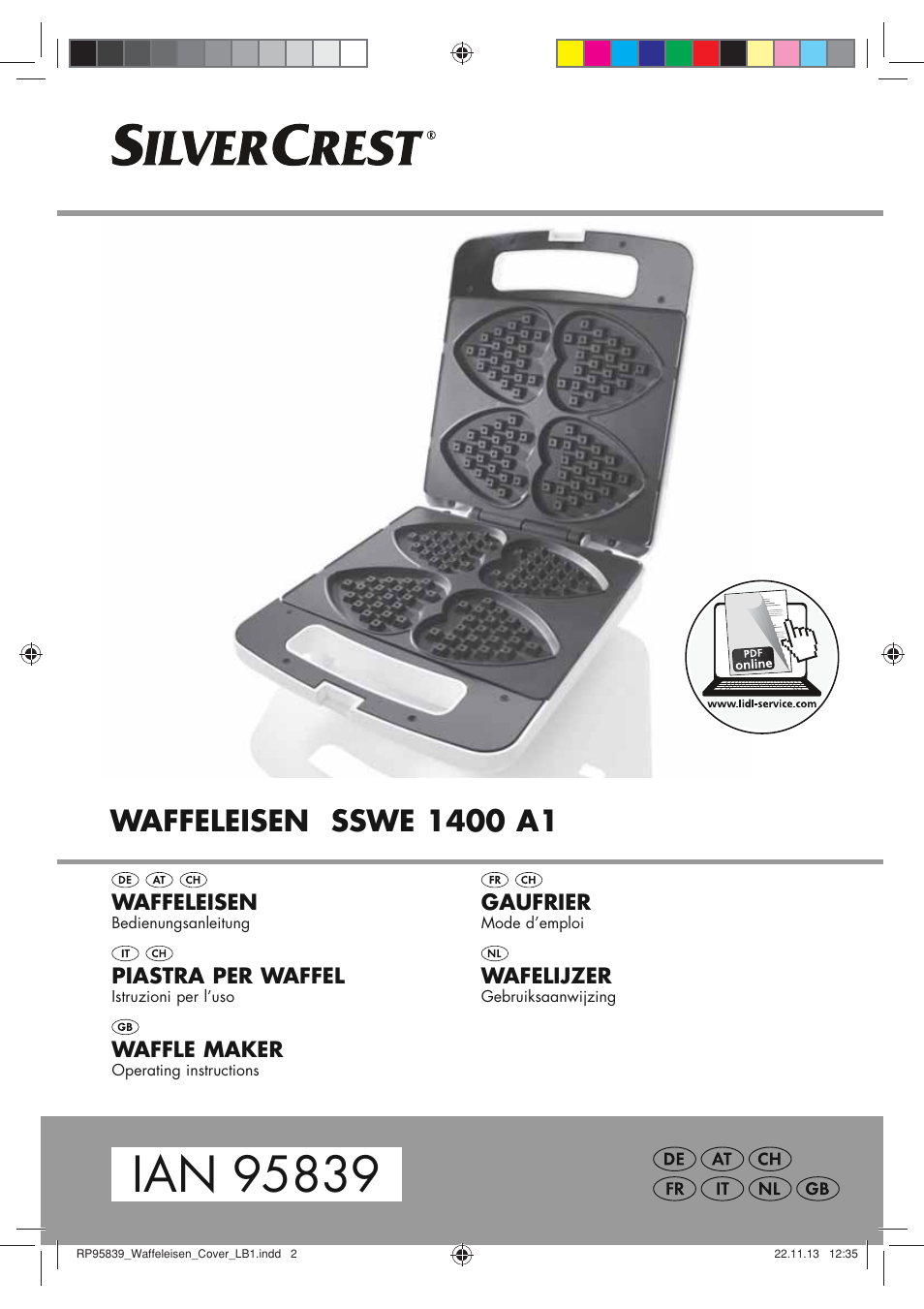 Silvercrest SSWE 1400 A1 User Manual | 58 pages