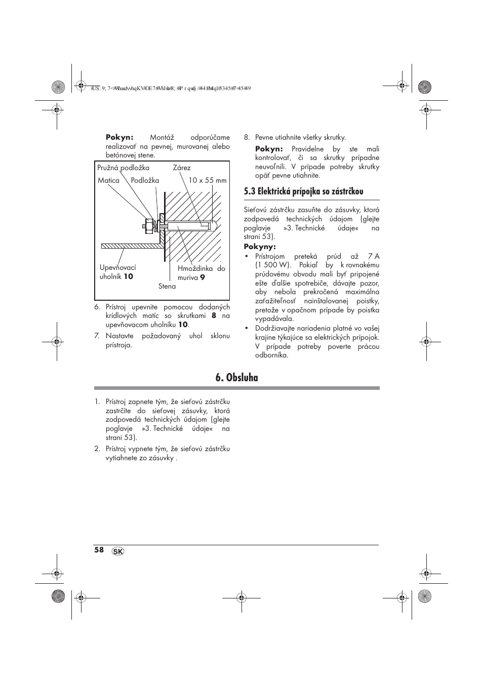Obsluha, 3 elektrická prípojka so zástrčkou | Powerfix PTW 1500 A1 User  Manual | Page 60 / 74