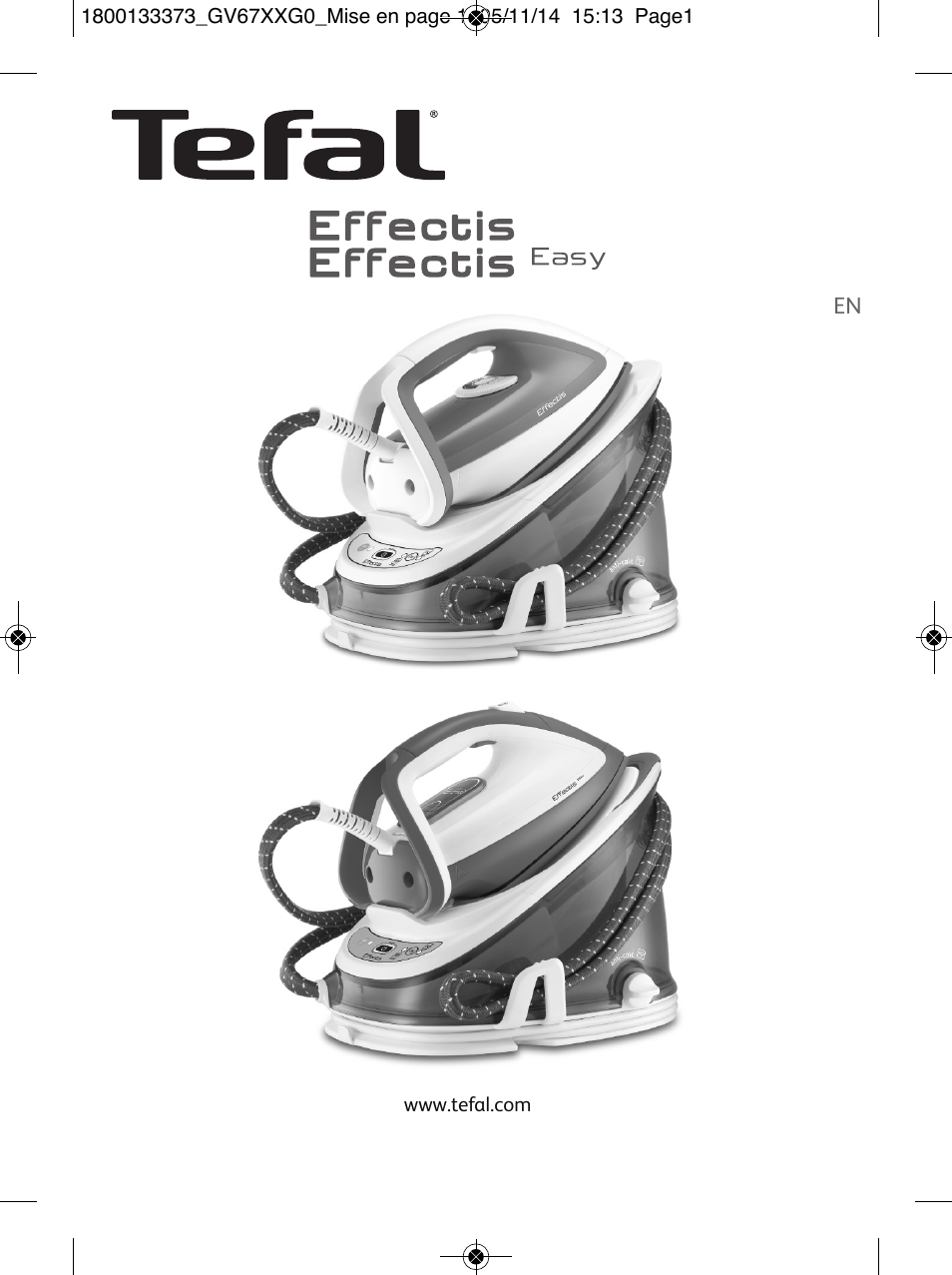 Tefal Effectis GV6720 User Manual | 24 pages