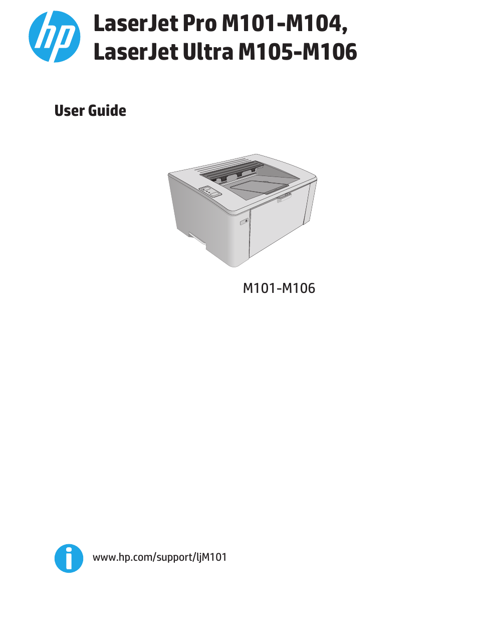 HP LaserJet Ultra M106w User Manual | 110 pages | Also for: LaserJet Ultra  M105, LaserJet Pro M101, LaserJet Pro M102, LaserJet Pro M103, LaserJet Pro  M104